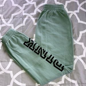 PINK Classic Mint Green Jogger